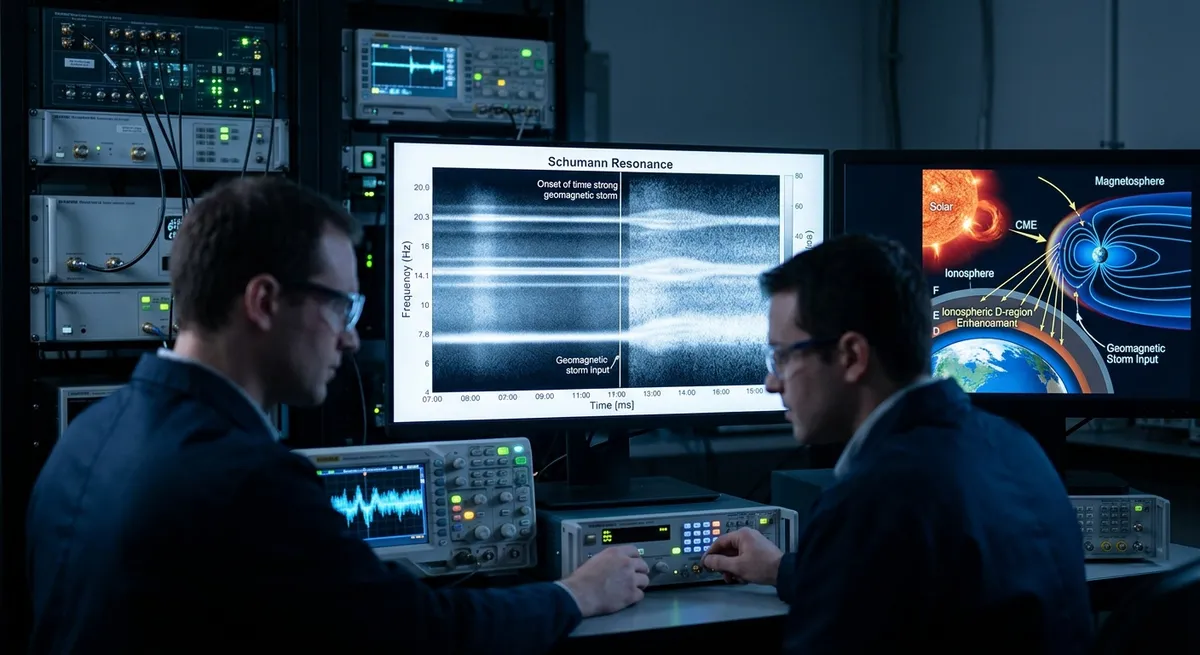How Geomagnetic Storms Interact with the Schumann Resonance