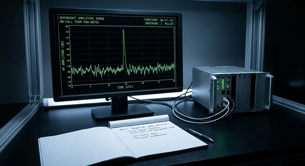 Overnight Amplitude Surge: On-Call Team Raw Notes and Updated Analysis