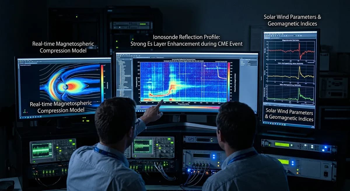 Solar Storms and Ionospheric Compression: What Our Monitoring Data Suggests