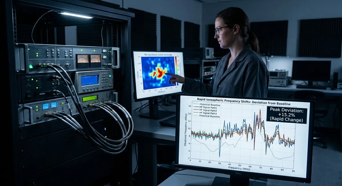 Ionospheric Destabilization: Rapid Frequency Shifts Exceed Historical Baselines