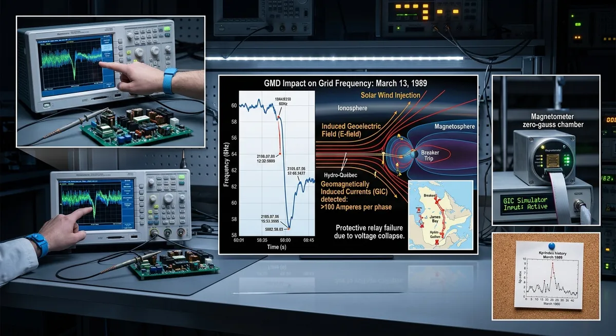 1989 Quebec Blackout Revisited: What Frequency Data Reveals About Infrastructure Collapse and Electromagnetic Disruption