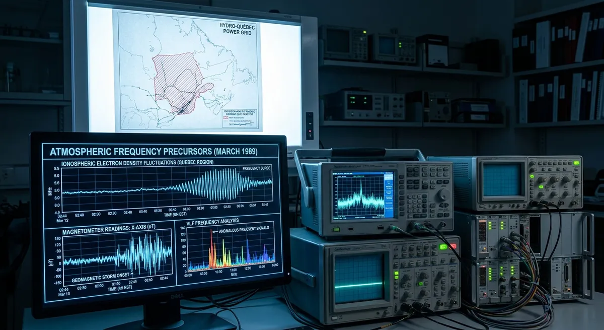 1989 Quebec Blackout Revisited: Frequency Data Suggests Electromagnetic Precursors to Mass Power Failure